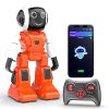 mirana moonwalker | smart interactive chat gpt ai robot toy for kids | usb rechargeable type c | ar games & in built bluetooth speaker | remote & app controlled | gift for boys & girls 2+ years (red)