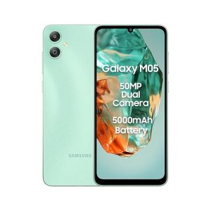 samsung galaxy m05 (mint green, 4gb ram, 64 gb storage) | 50mp dual camera | bigger 6.7" hd+ display | 5000mah battery | 25w fast charging | 2 gen os upgrade & 4 year security update | without charger